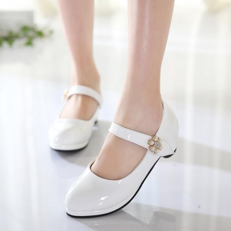 compre niños elegantes zapatos de princesa niños niñas boda zapatos