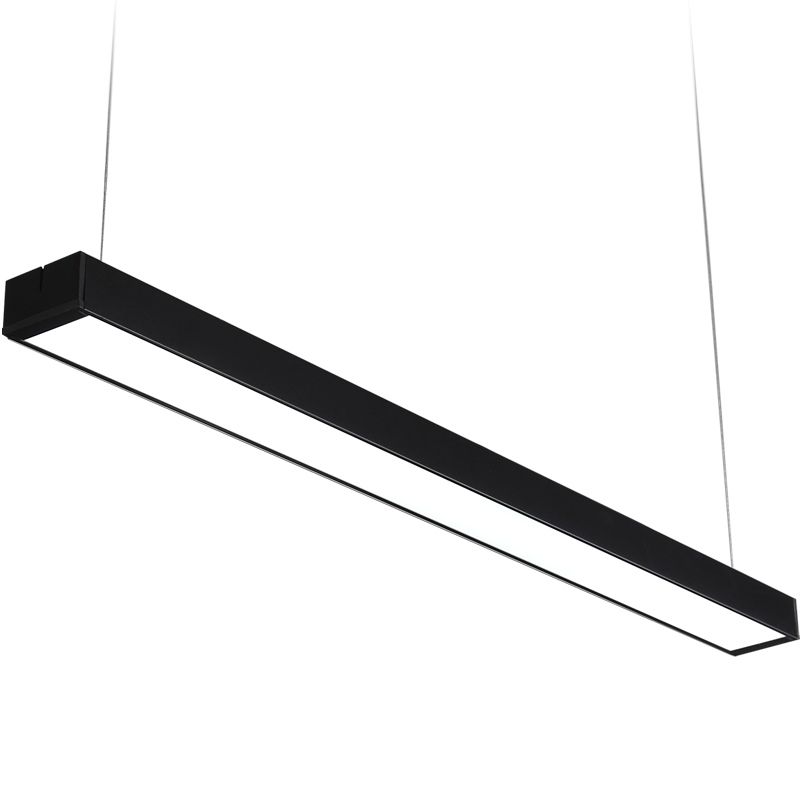 Aluminum Led Strip Office Pendant Light Rectangular L120cm Lamp Modern Home Lighting Square Fluorescent G915
