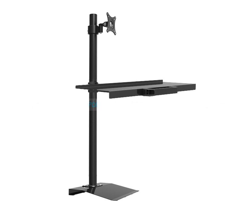 W840 Full Rotation Free Lifting Floor Stand Monitor Keyboard Tray W840 Full Rotation Free Lifting Floor Stand Monitor Keyboard Tray Holder Sit Workstation Tv Wall Mount Home Theatre Packages