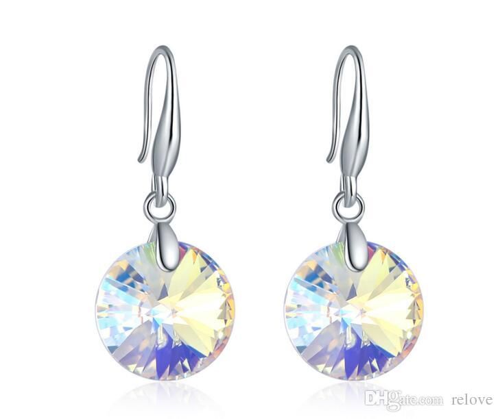 Best Round Earrings Crystal Pendant Eardrop Chandelier Dangle Made Best Round Earrings Crystal Pendant Eardrop Chandelier Dangle Made With Swarovski Elements For 2018 Mother S Day Women Gift Under 5 68 Dhgate Com