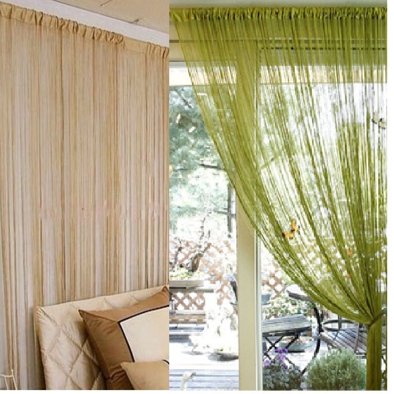 2019 300x300cm Solid Beige Grey Coffee Purple White Black Blue 2019 300x300cm Solid Beige Grey Coffee Purple White Black Blue Window Screening Rod Pocket String Curtain Door Divider Curtains From China Smoke