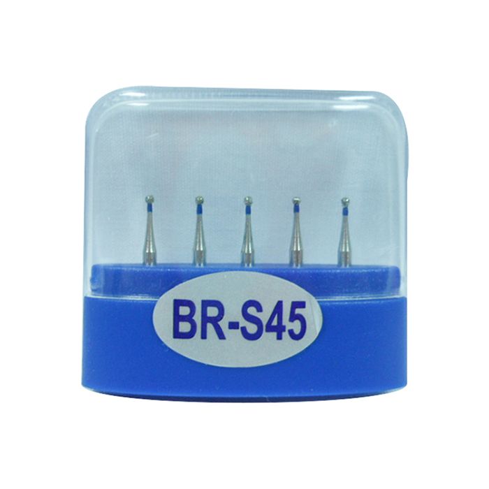 1 Pack BR S45 Dental Diamond Burs Medium FG 1.6M For Dental High Speed