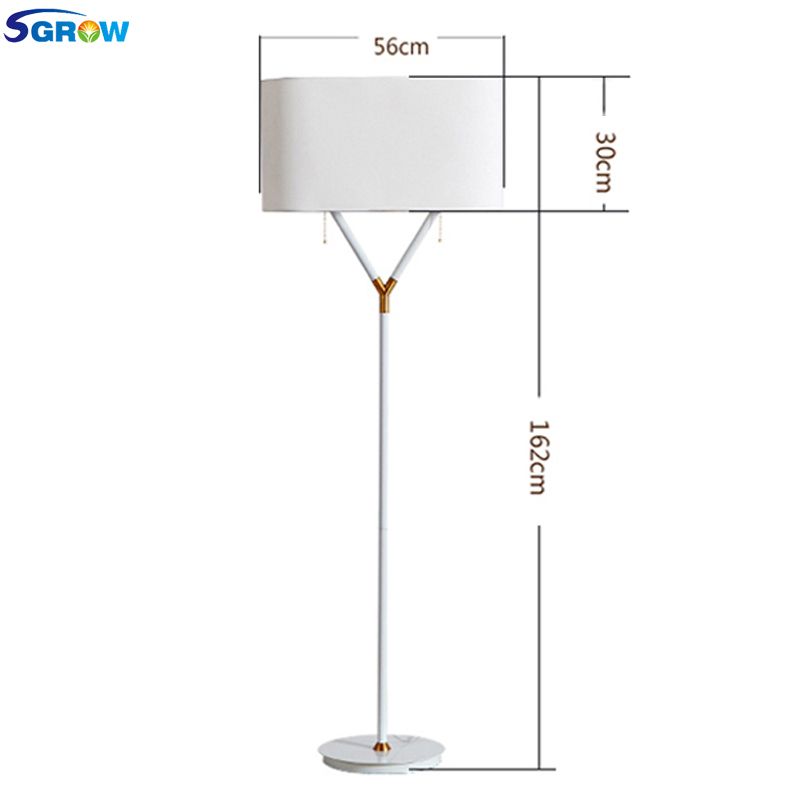 Sgrow Branch Fabric Lampshade Floor Lamp With E27 Bulb Indoor Sgrow Branch Fabric Lampshade Floor Lamp With E27 Bulb Indoor Lighting European Iron Base Standing Light For Bedroom Led Lampara 491 22 Piece