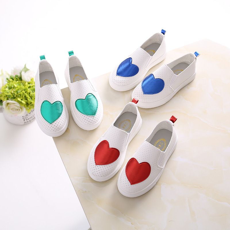 New 2019 Kids Baby Toddler Girls Children Slip On Sports Sneakers Shoes For Girl Red Green Floral Breathable Hollow Casual School Shoes Tennis Shoes