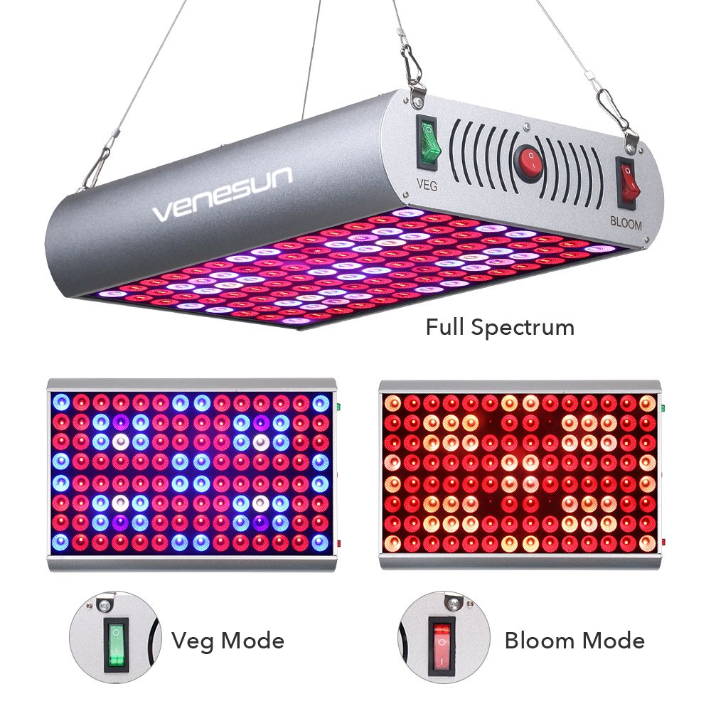 300W LED Grow Light Panel Full Spectrum With IR Veg & Bloom Dual Mode