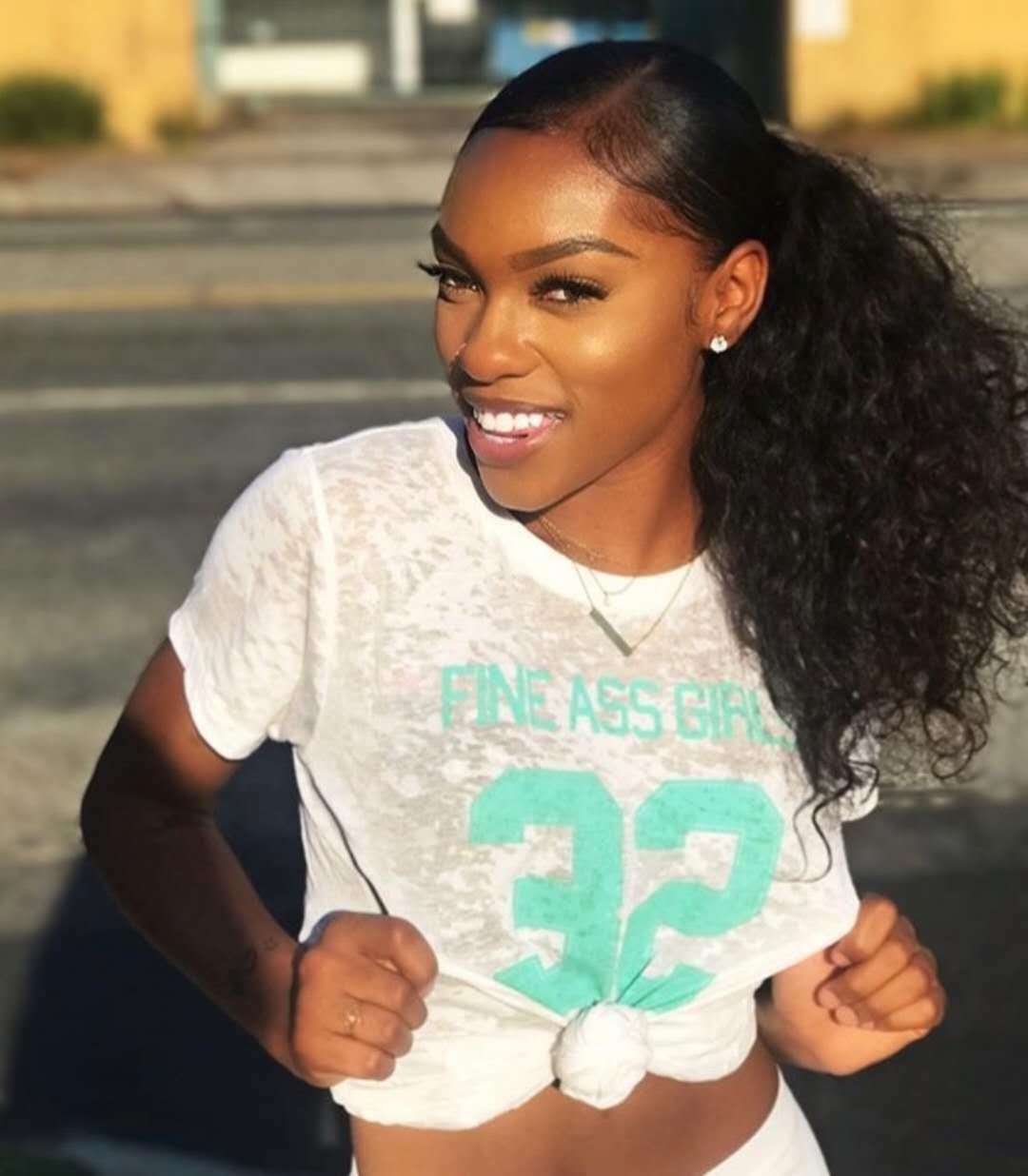 Young Girl Natural Afro Kinky Curly Clip In Drawstring 