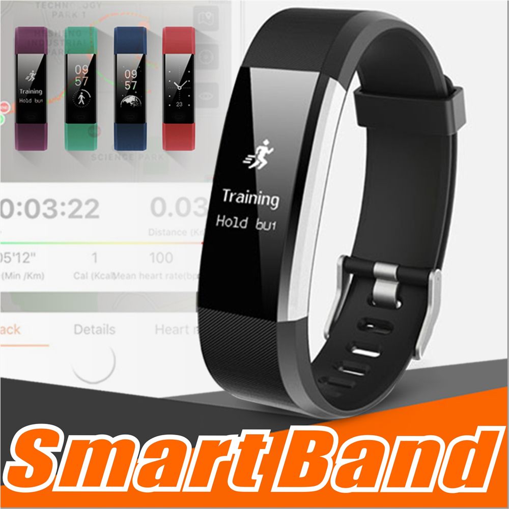 ID115 Plus HR GPS Bluetooth Smart Bracelet Watch Fitness Tracker Smartwatch Pedometer Heart Rate