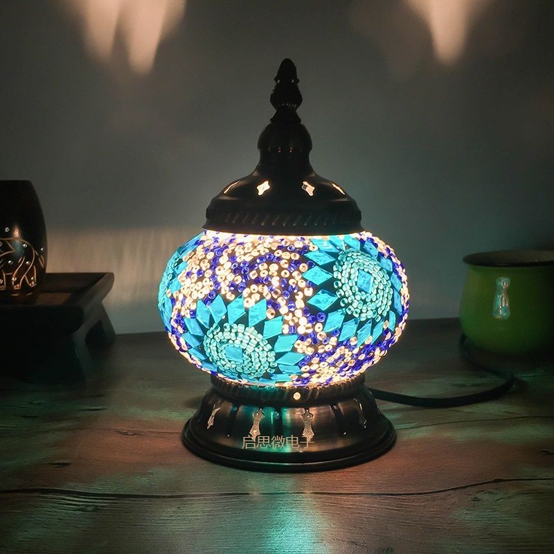 2018 Newest Turkish Mosaic Table Lamp Vintage Art Deco Handcrafted 2018 Newest Turkish Mosaic Table Lamp Vintage Art Deco Handcrafted Lamparas De Mesa Glass Romantic Bed Light Con Mosaicos From Zhanhualighting