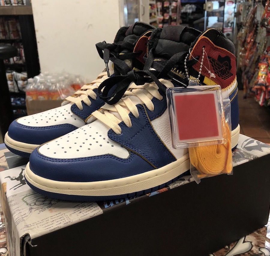 2020 Authentic Quality UNION LA 1 HIGH OG NRG White Storm Blue Varsity Red For Man Basketball