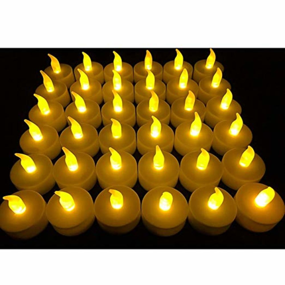 Remote Led Tealights Candles Flameless Flicker Votive Realistic Control Outdoor Candle Light Wedding Flickering