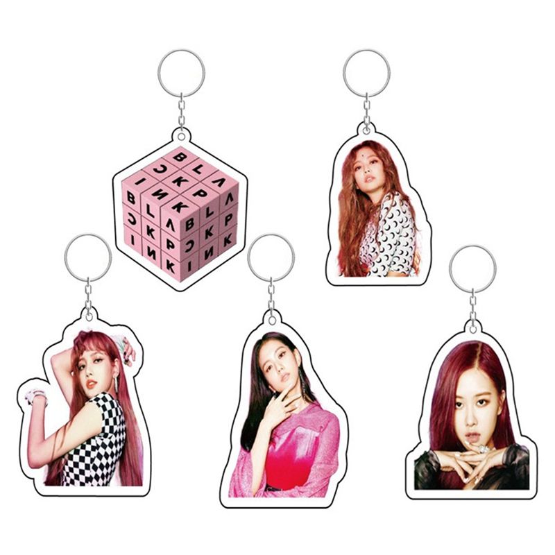 Fashion Keyring Kpop Blackpink Square Up Bag Pendant Key Holder Cute
