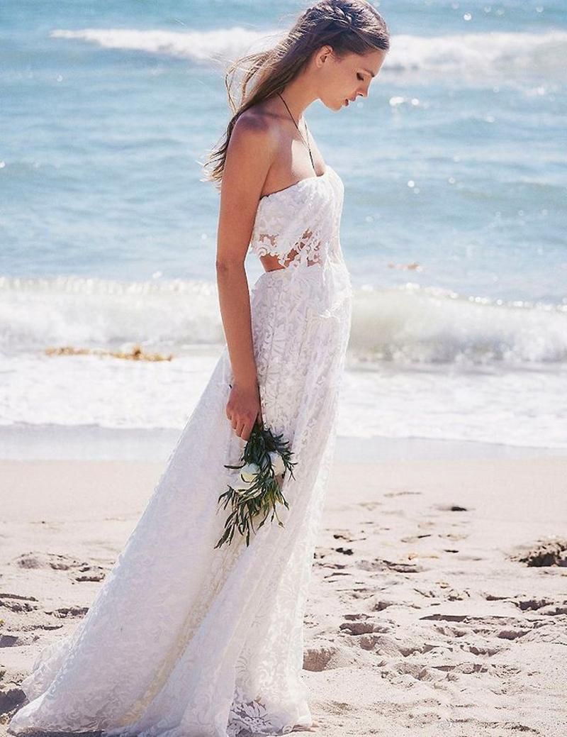cheap boho beach wedding dresses
