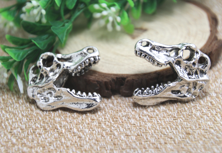 2019 T Rex Charm Silver Tone Skull Dinosaur Pendants Charms 2019 T Rex Charm Silver Tone Skull Dinosaur Pendants Charms Jewelry Making 33x29x12mm From Diy2018 3 75 Dhgate Com