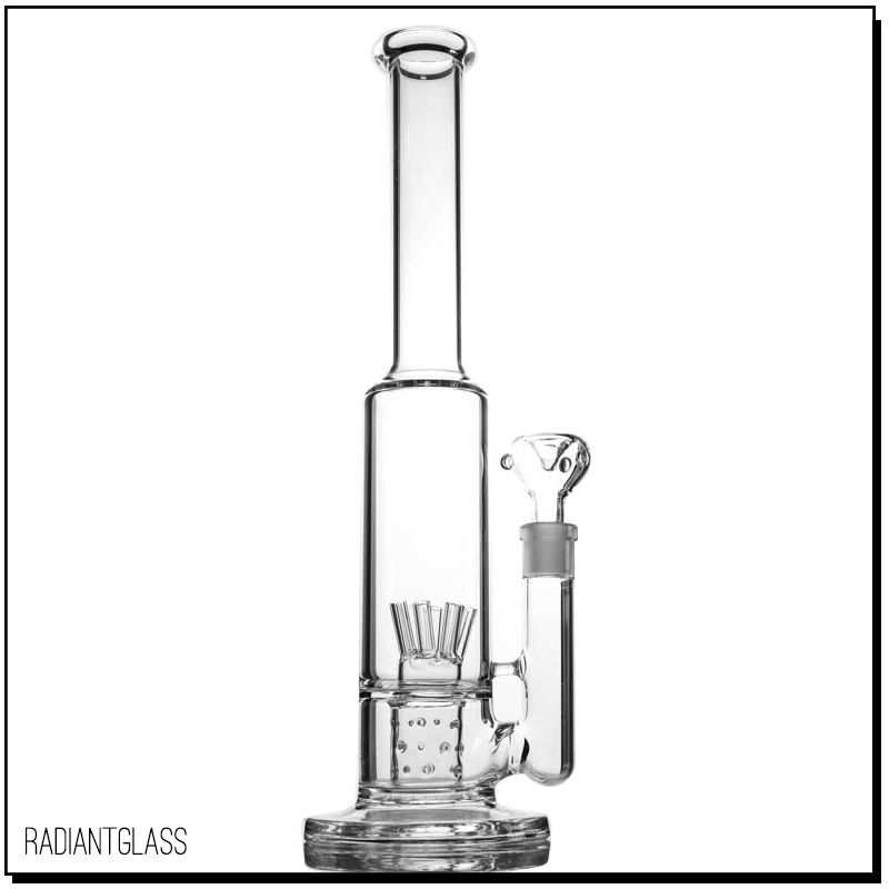 2019 16 Flower PERC BONG 8 Arms Design With Cage Perc WATER PIPE GLASS