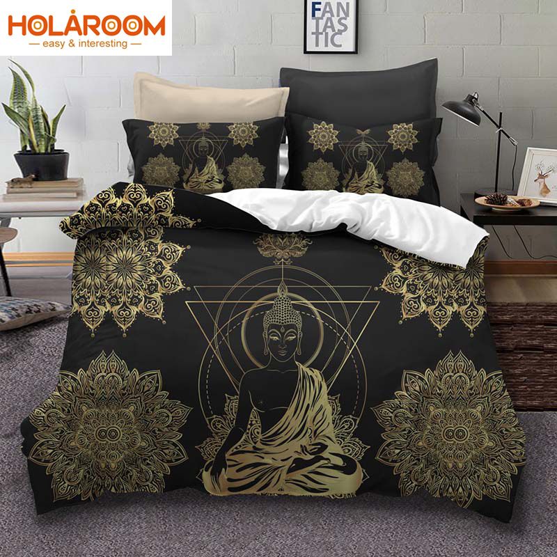 3d Geometric Bedding Set 2 Buddha Duvet Cover Printed 3d Geometric Bedding Set 2 Buddha Duvet Cover Printed Pillowcase Au Us Eu Single Double Queen King Comforter Sets Comforters