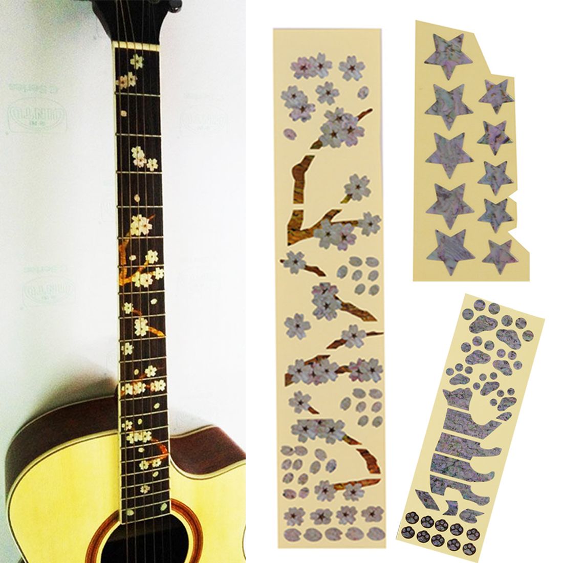 2021 High Quality Electric Acoustic Guitar Inlay Sticker Fretboard