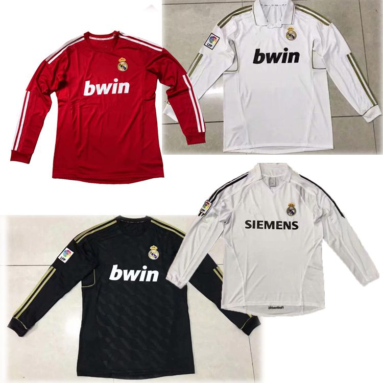 TOP Qualität 2012 Real Madrid lang Retro Fußball Trikot 2006 Real Madrid Retro Version Fußball Trikot OVERMARS 11 RAUL 7 Retro Fußball Trikots TOP Qualität 2012 Real Madrid lang Retro Fußball Trikot 2006 Real Madrid Retro Version Fußball Trikot OVERMARS 11 RAUL 7 Retro Fußball Trikots