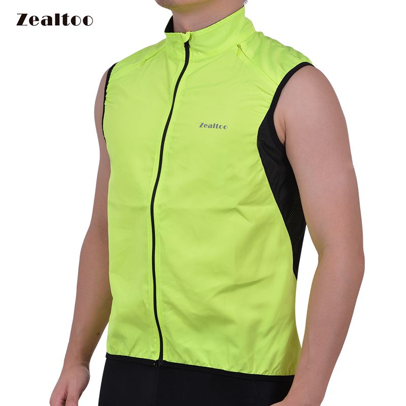 Green Cycling Vest Men'S Ultrathin Lightweight Sleeveless Coat Jacket