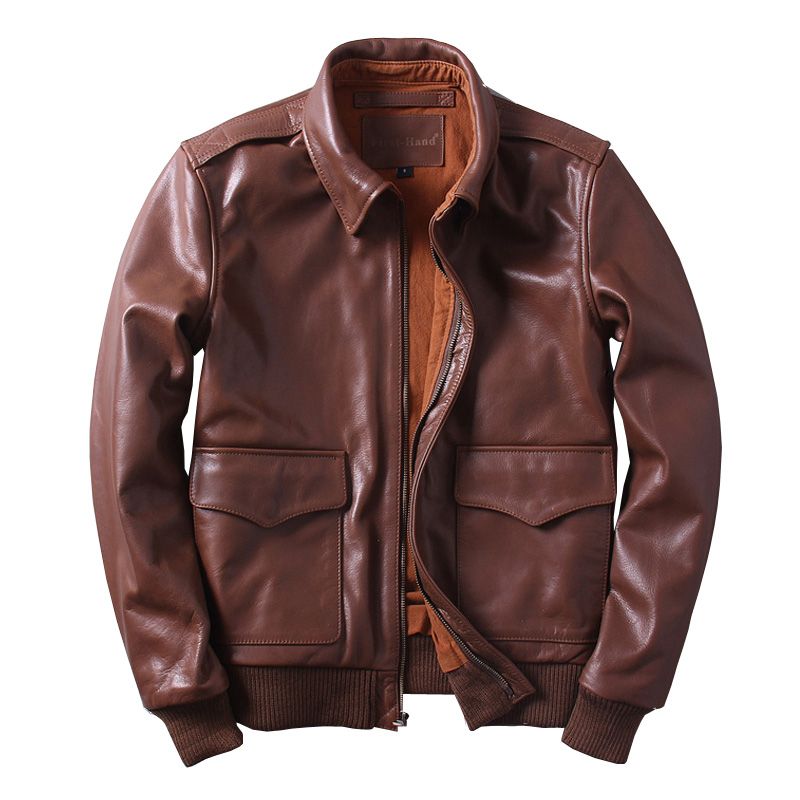 2018 New Men Retro Dark Brown Usaf A2 Leather Pilot Jacket 2018 New Men Retro Dark Brown Usaf A2 Leather Pilot Jacket Thick Plus Size L Loose Aviator Coat From Bida Jany 441 55 Dhgate Com