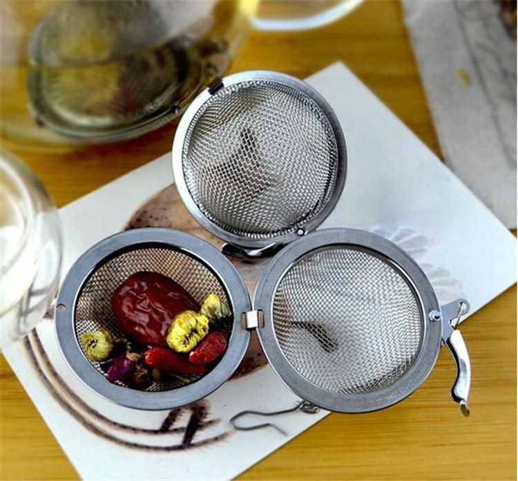 2021 New Stainless Steel Tea Infuser 4.5cm / 5.5cm / 7cm /9cm Tea Pot Infusers Sphere Mesh Tea