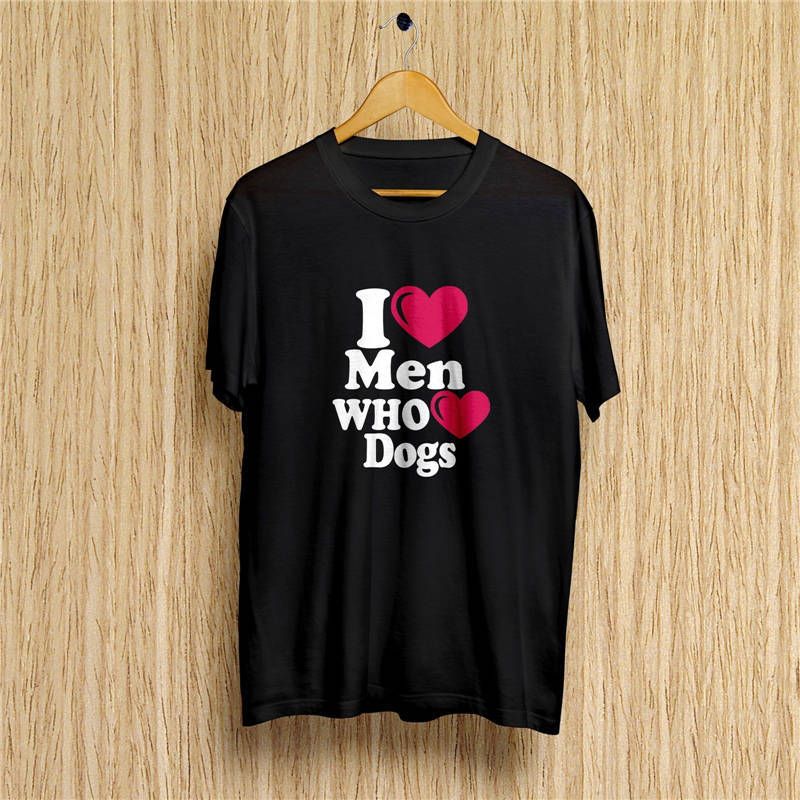 Short Log T Love Shirts O-Neck Men Graphic Dogs Tees S Custom Men Cheap Who