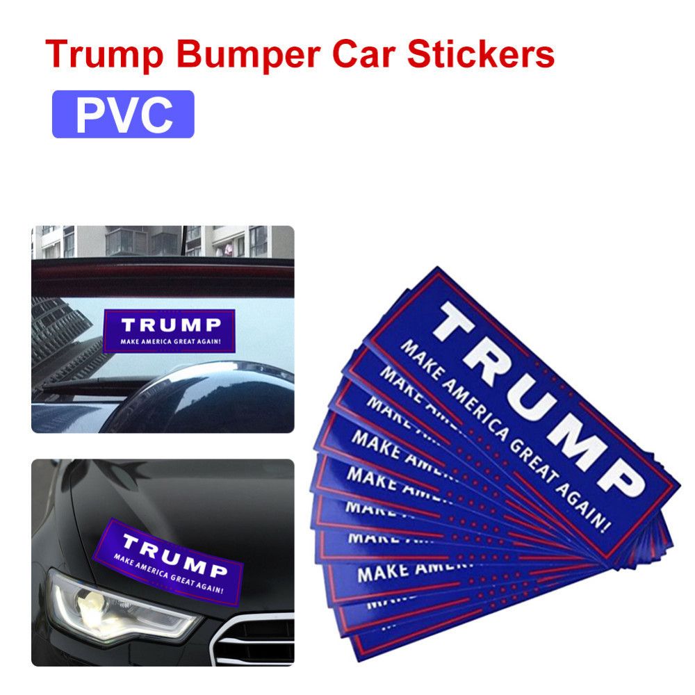 2 99x9 06 blue us presidential election trump bumper car stickers election stickers