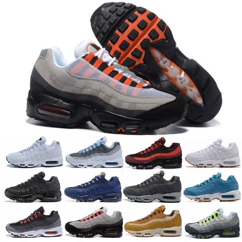 Nike Air Max 95 Nuevo Más Color Drop Shipping men women Famous Air Cushion 95 Mens Deportes Athletic Running Shoes Tamaño del zapato deportivo 36 46 Nike Air Max 95 Nuevo Más Color Drop Shipping men women Famous Air Cushion 95 Mens Deportes Athletic Running Shoes Tamaño del zapato deportivo 36 46