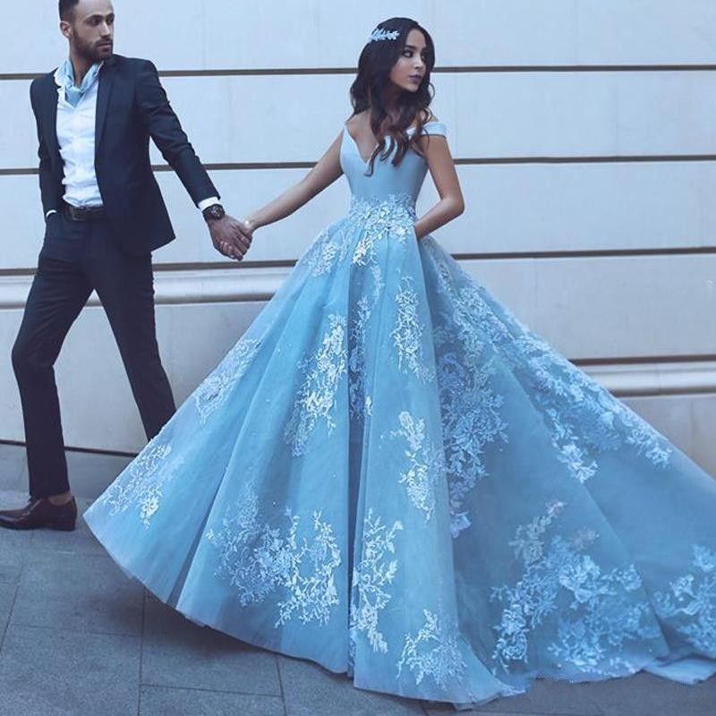 baby blue special occasion dress