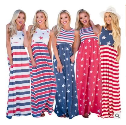 patriotic maxi dress