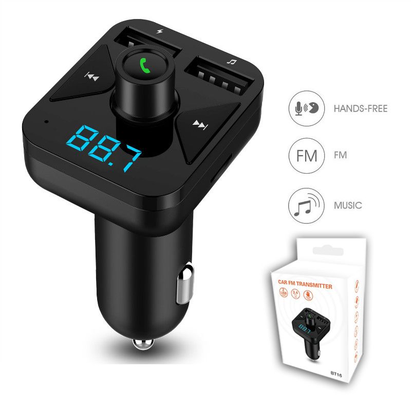 Wireless In-Car BT FM Transmitter MP3 Player Car Kit Radio Adapter USB Charger f
