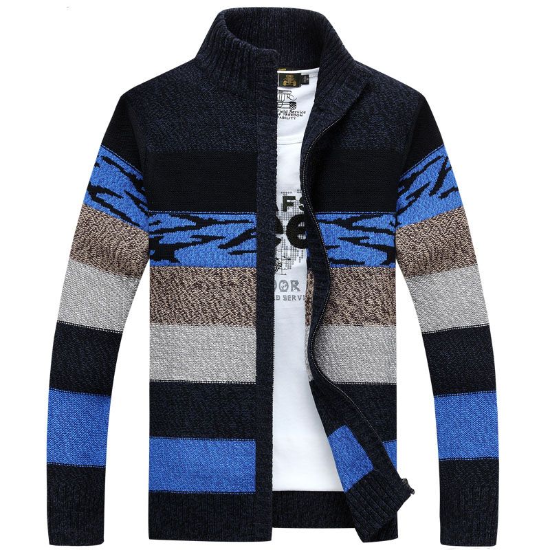 2022 Men S  High Quality Brand Sweatercoat Mens  Striped 