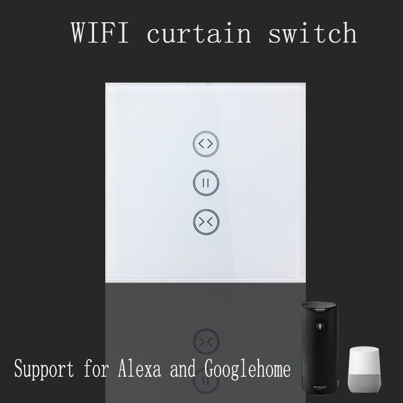 2019 Tuya App Eu Wifi Smart Touch Curtain Switch Control By Tuya App Eu Wifi Smart Touch Curtain Switch Control By Alexa And Google Phone For Electric Motor