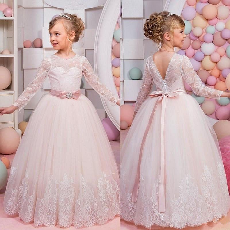 light pink little girl dress