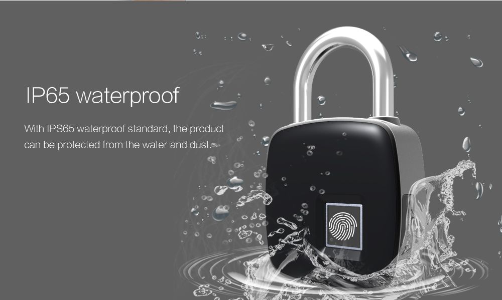 fingerprint smart padlock quick