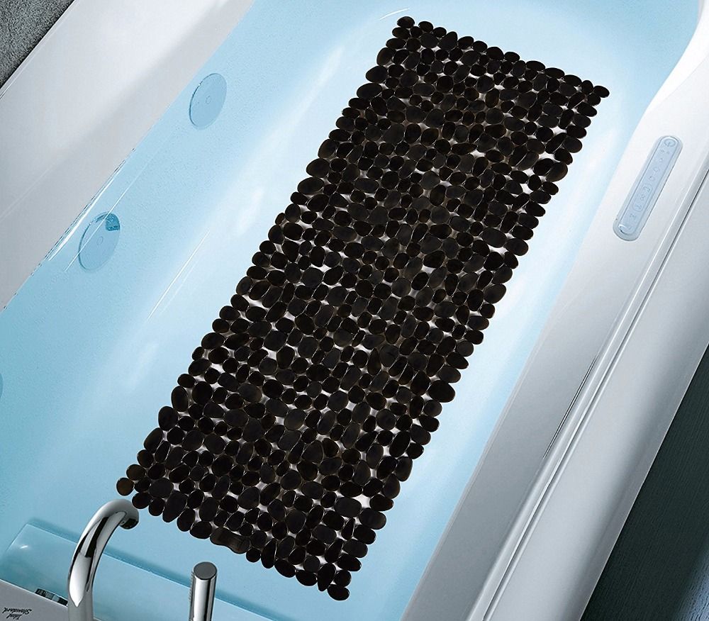 2019 70x36cm Vinyl Anti Slip Bacterial Stone Bath Mat 2019 70x36cm Vinyl Anti Slip Bacterial Stone Bath Mat Resistant Shower Mats Powerful Suction Cup Gripping Bathtub Pads From Starch