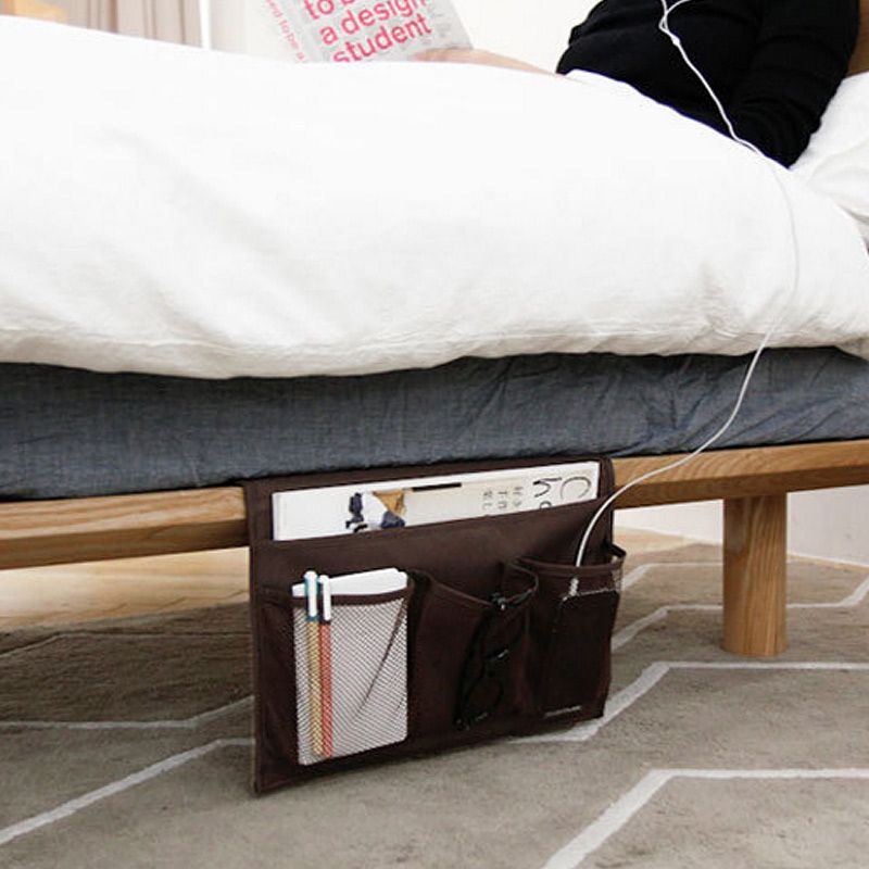 2019 4 Pockets Bedside Storage Bag Bed Bedroom Sofa Hang Hanging 2019 4 Pockets Bedside Storage Bag Bed Bedroom Sofa Hang Hanging Sundries S Remote Control Books Phone Holder Organizer From Natal