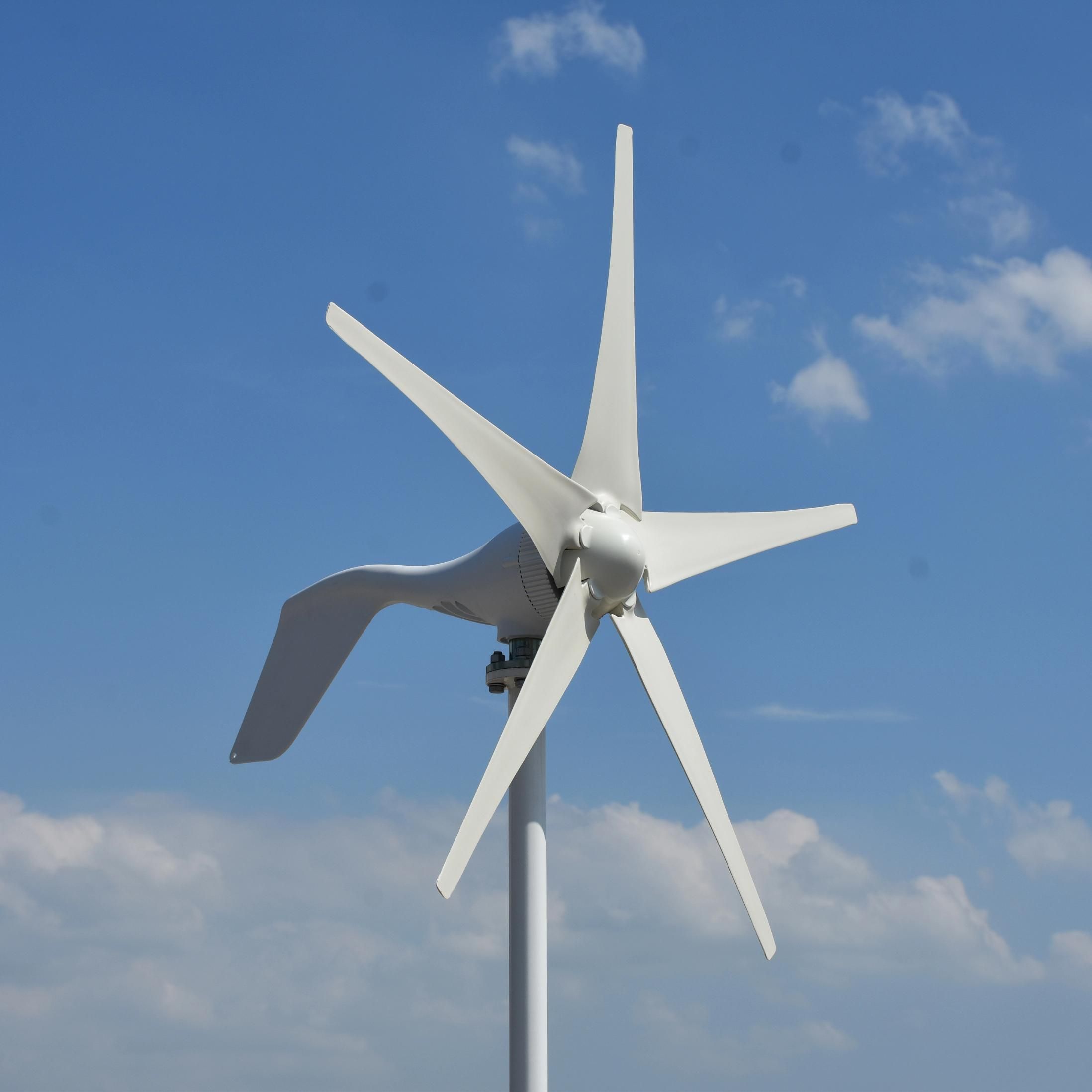 400W 12V/24V Small Horizontal Home Wind Turbine Generator With MPPT Boost Controller For Home