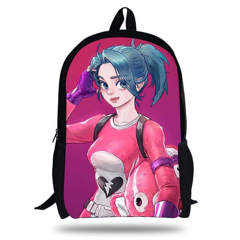 compre fortnite llama oso rosa piel de conejito estampado de acrilico ninos bolsas escolares para adolescentes mujeres estudiantes mochila escolar a 34 39 - dibujos de fortnite oso rosa