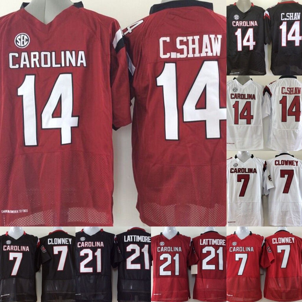 2020 Youth South Carolina Gamecock Jerseys 7 Jadeveon Clowney 21 Marcus Lattimore 14 Connor