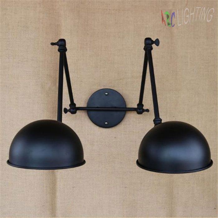 2018 Double Swing Arm Wall Lights Bedside Novelty Indoor Lamp Modern Double Swing Arm Wall Lights Bedside Novelty Jpg