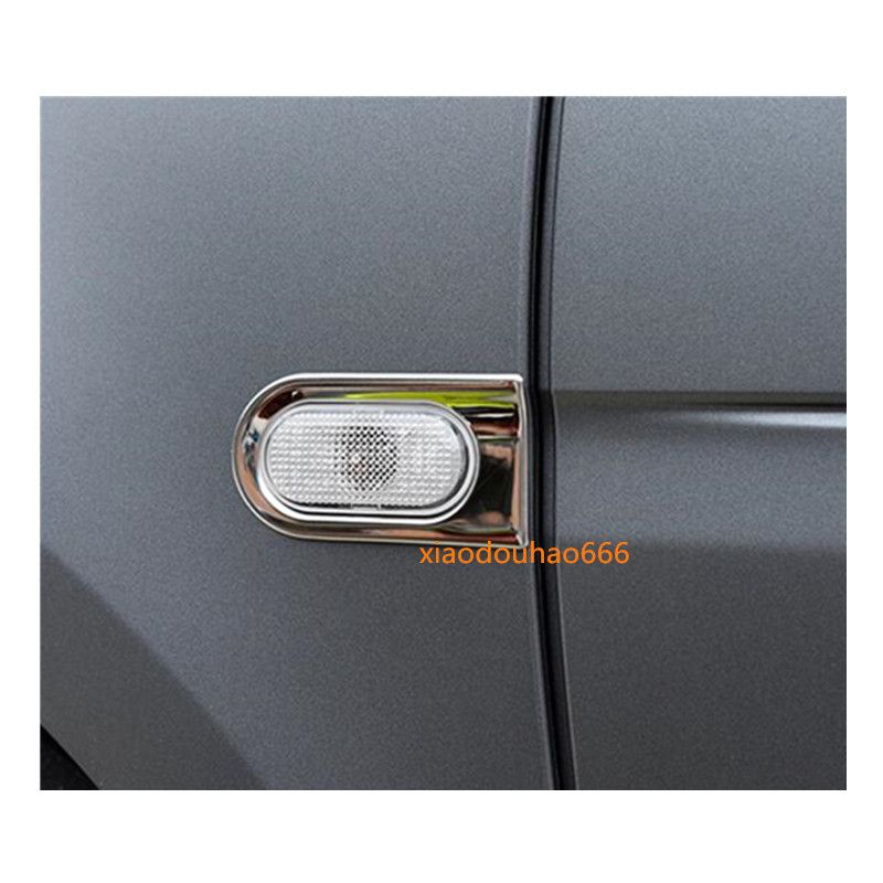 Car Head Side Light Lamp Frame Stick Stainless Steel Cover Trim