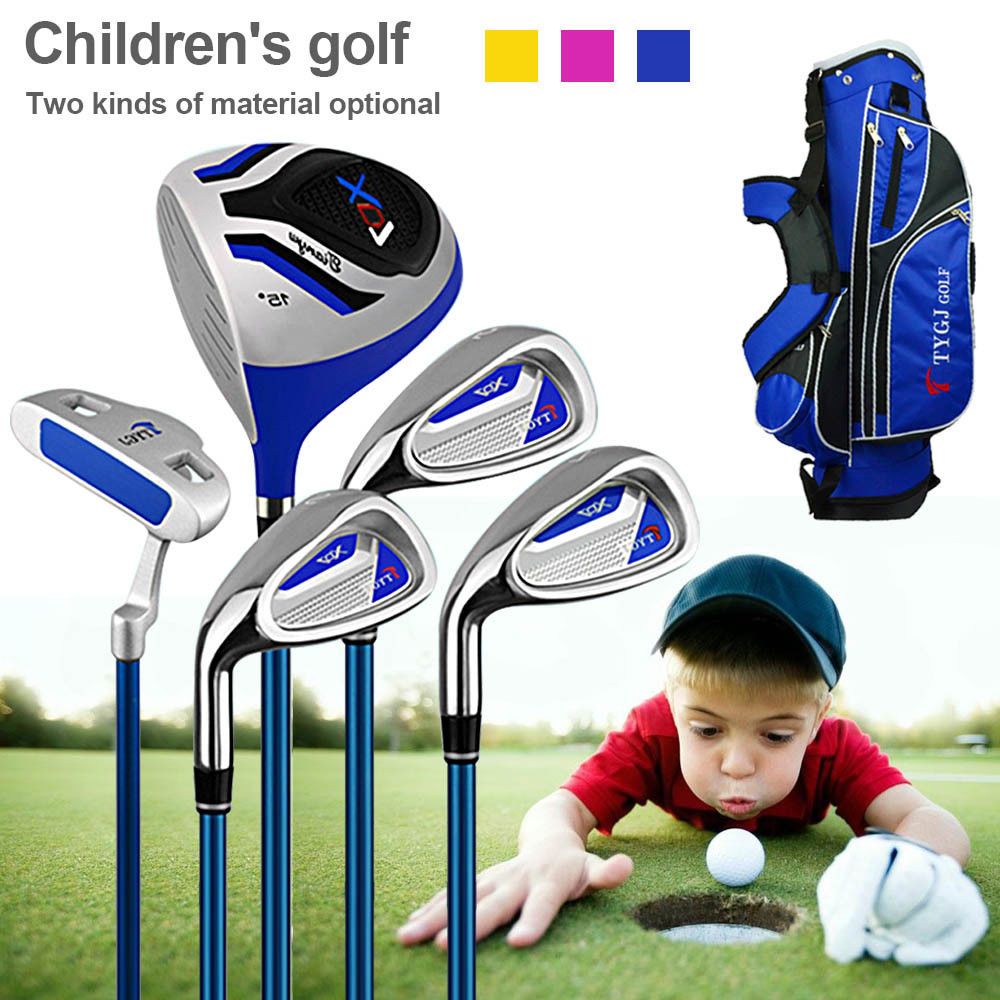 TTYGJ Kids Junior Premium Golf Tour Set Sports Driver Putter Bag