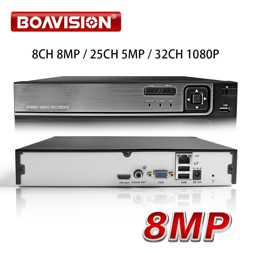 25CH 5MP 32CH 1080P CCTV NVR H.265 8 Channel 8MP Network Video Recorder  Onvif For 1080P 5MP 8MP IP Camera XMEYE P2P Cloud Surveillance Camera With  Dvr ...