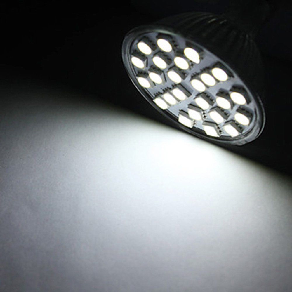 4W GU10 MR16 LED المصابيح بقعة ضوء SMD5050 المصابيح بارد أو دافئ الأبيض ACAC85-265V 120 درجة زاوية