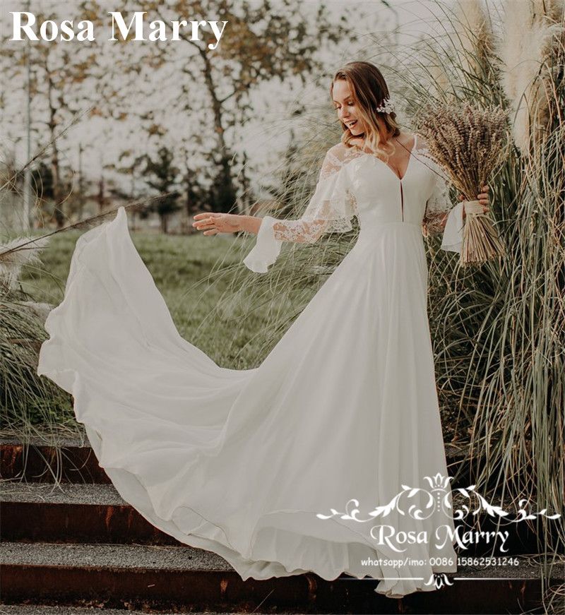 plus size boho chic wedding dress