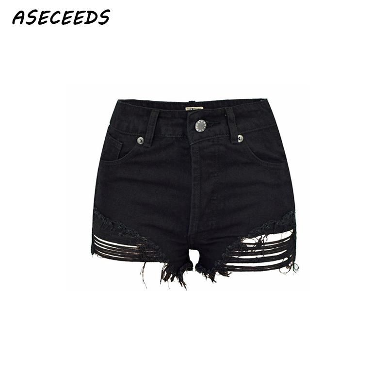 black distressed shorts womens