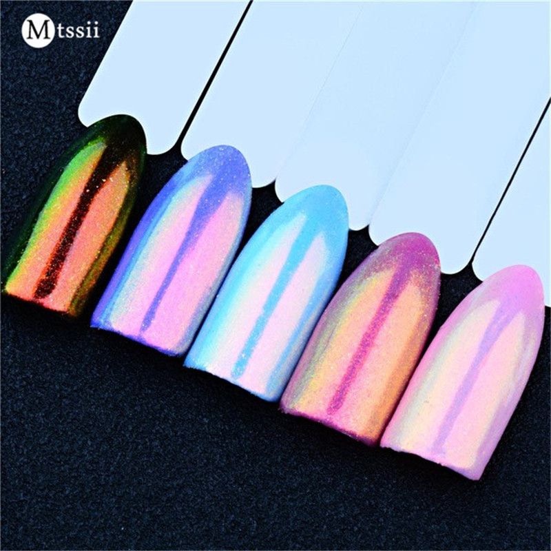 Mtssii 0.2g Unicorn Chrome Powder Shinny Nail Art Chrome Pigment Mtssii 0.2g Unicorn Chrome Powder Shinny Nail Art Chrome Pigment Mermaid Powder Metallic Effect Mirror Nail Art Fairy Glitter Gel Nail Glitter Acrylic Nails ... - Mtssii 0.2g Unicorn Chrome Powder Shinny Nail Art Chrome Pigment