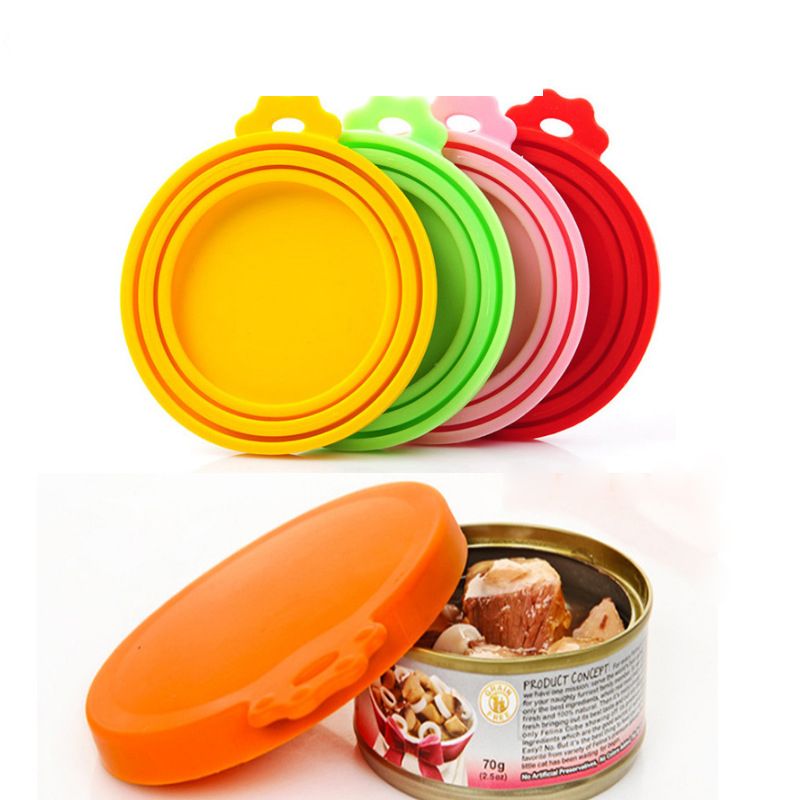 Pet Food Can Cover Silicone Can Lids For Dog And Cat Food Universal