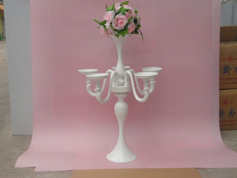 Beautiful Tall Wedding Cheap Silver Candelabra With Flower Holder