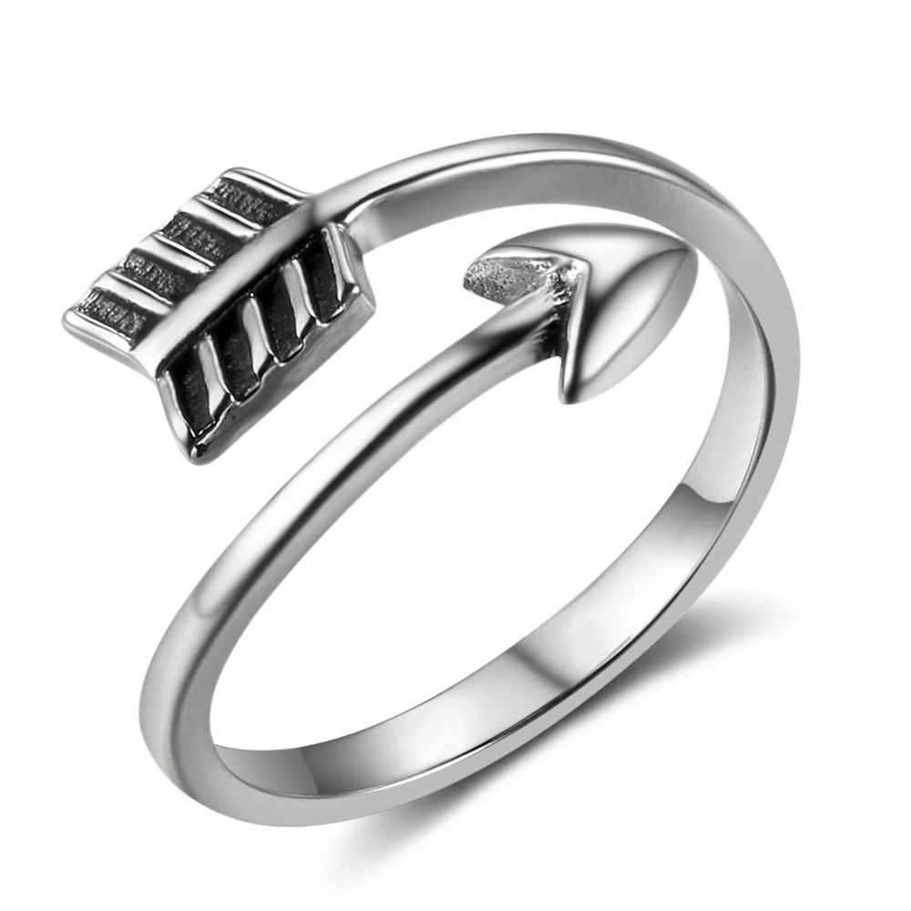 Ri102757 Hot Arrow Design Genuine 925 Sterling Silver Plain Ring Hit